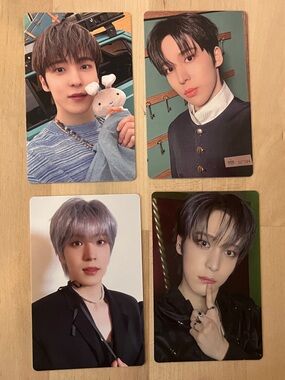 Set of 4 OFFICIAL Yunho of Ateez photocards (set # 3) Jeong Yunho